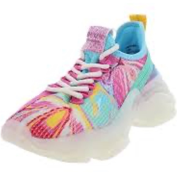 Steve Madden Other - Steve Madden Pink and Blue Sneakers Vibrant Design